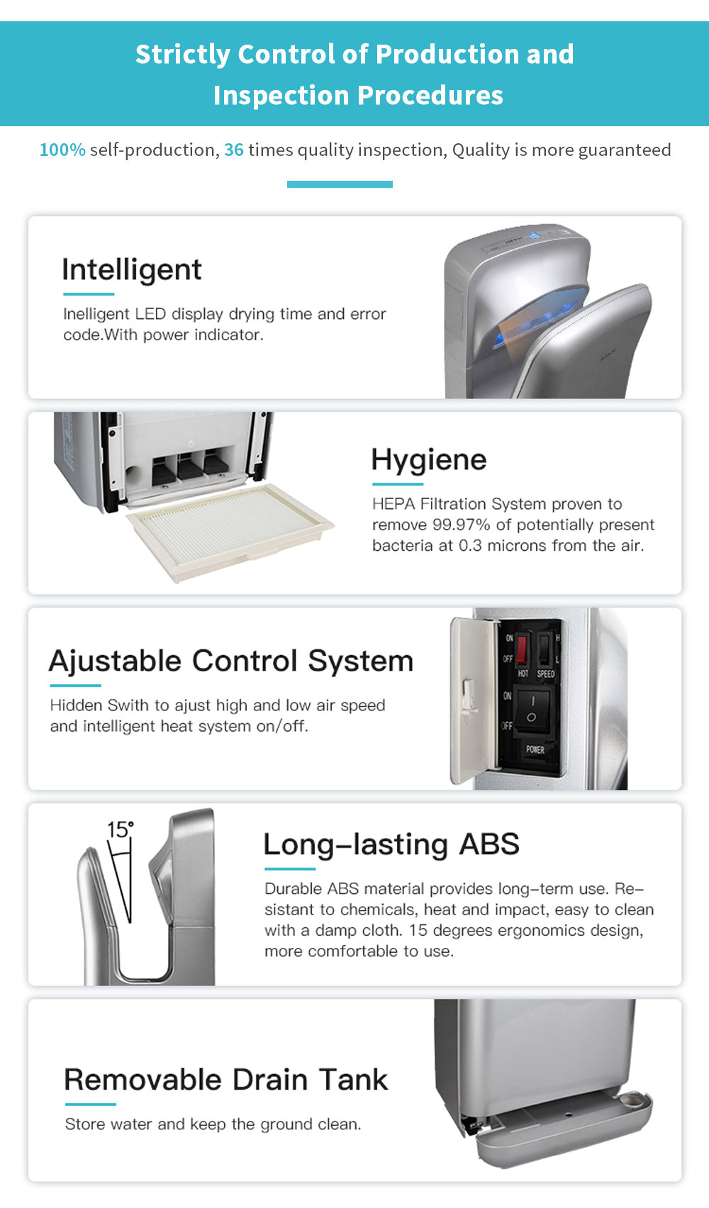 Dual Jet Hand Dryer AK2006H Buy ABS High Speed Commercial Electric Hand Dryers Product on AIKE